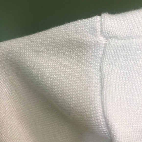 White Short Shrug Elbow Sleeve Sweater - Picture 11 of 11